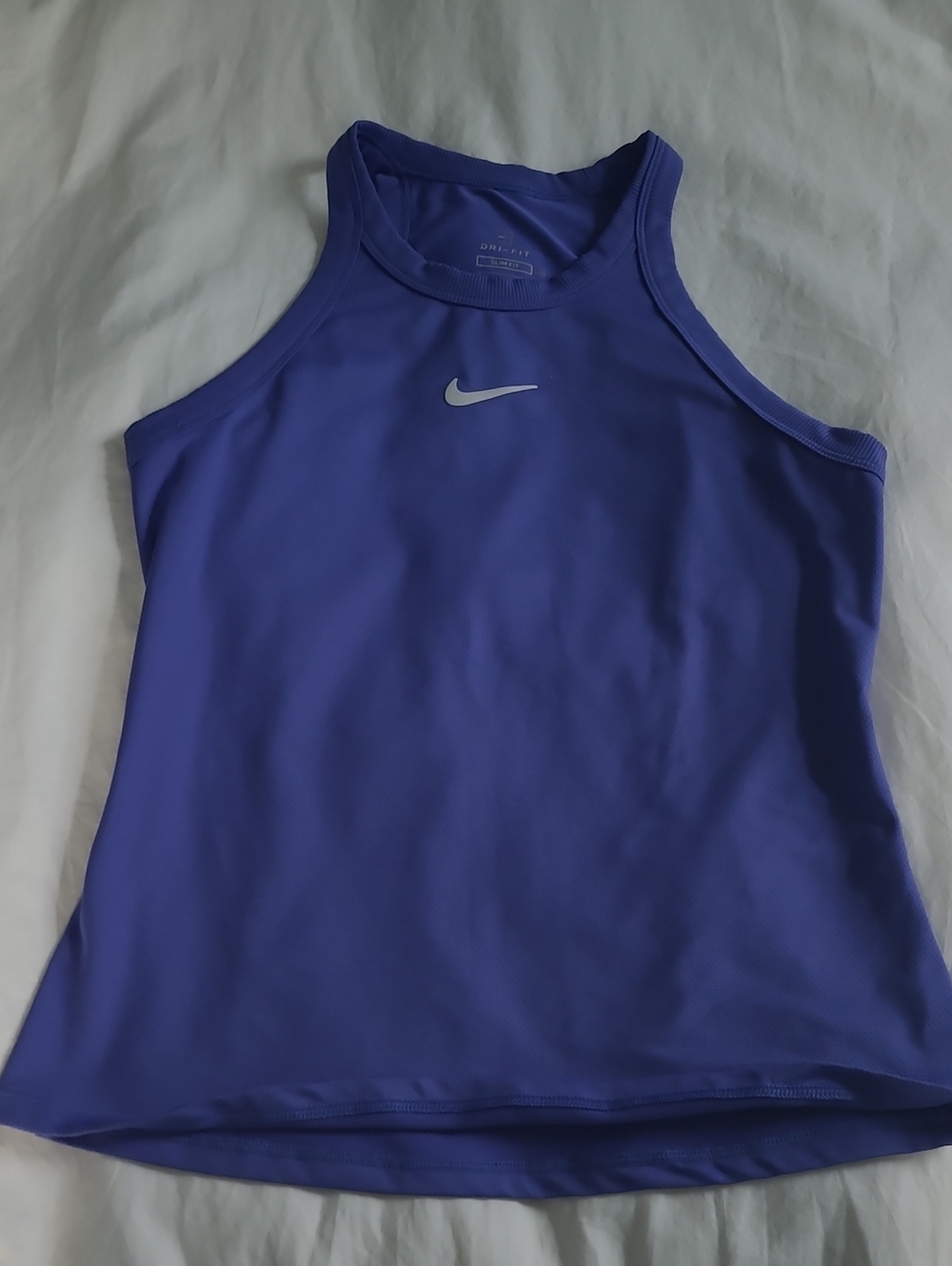 Nike Women's Purple Slim-fit Dri-FIT Racer Back Tank, XS